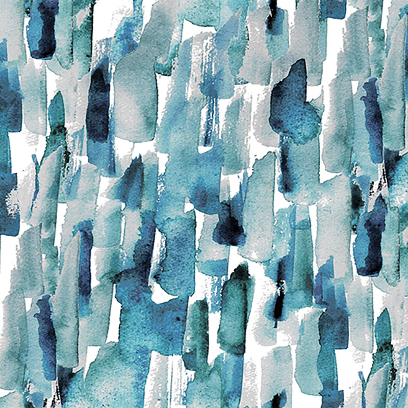 Contemporary Velvet Impasto Teal