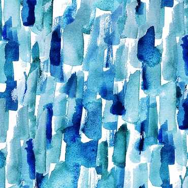 Contemporary Velvet Impasto Blue