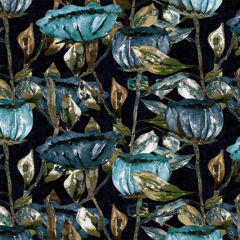 Contemporary Velvet Tulipa Navy
